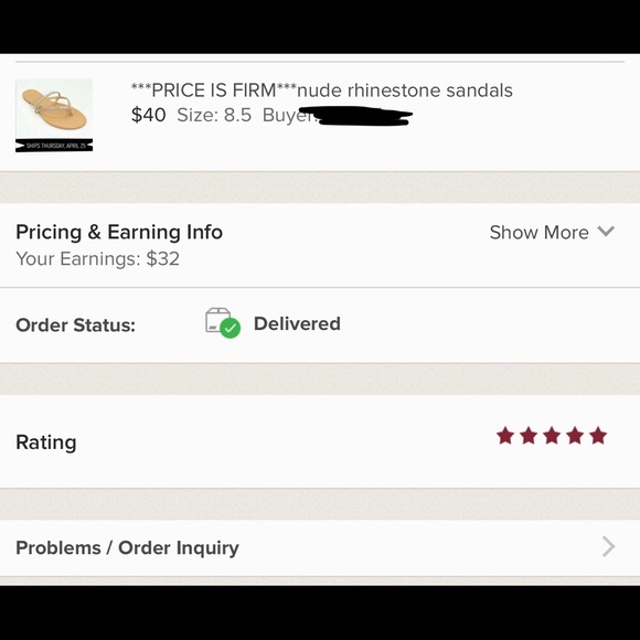 ‼️PRICE IS FIRM‼️nude rhinestone bling sandals - Picture 4 of 5